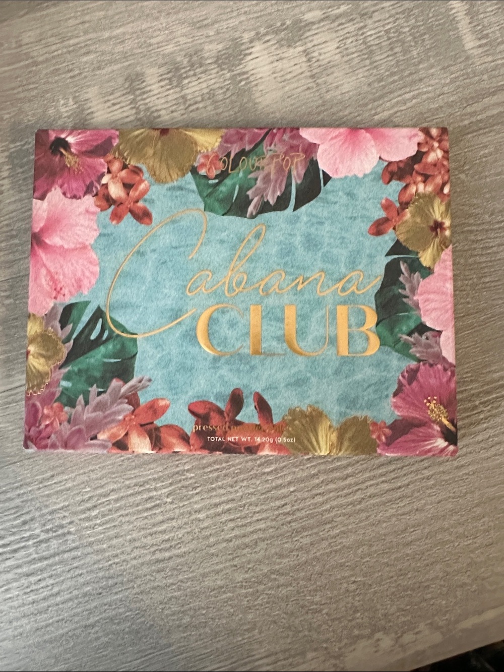 NWOT ColourPop Cabana Club Eyeshadow Palette - Teal, Pink, Gold, Green